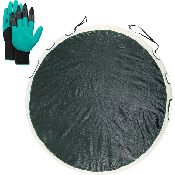 PURELY- Katai Pop-Up Leaf Collector Dustpan Lawn&Garden Tarp Sweeper Easy Yard Cleanup