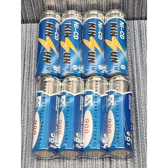 PURELY- Kinsun 8-Pack Rechargeable Battery For Outdoor Solar Garden Light Landscape Path