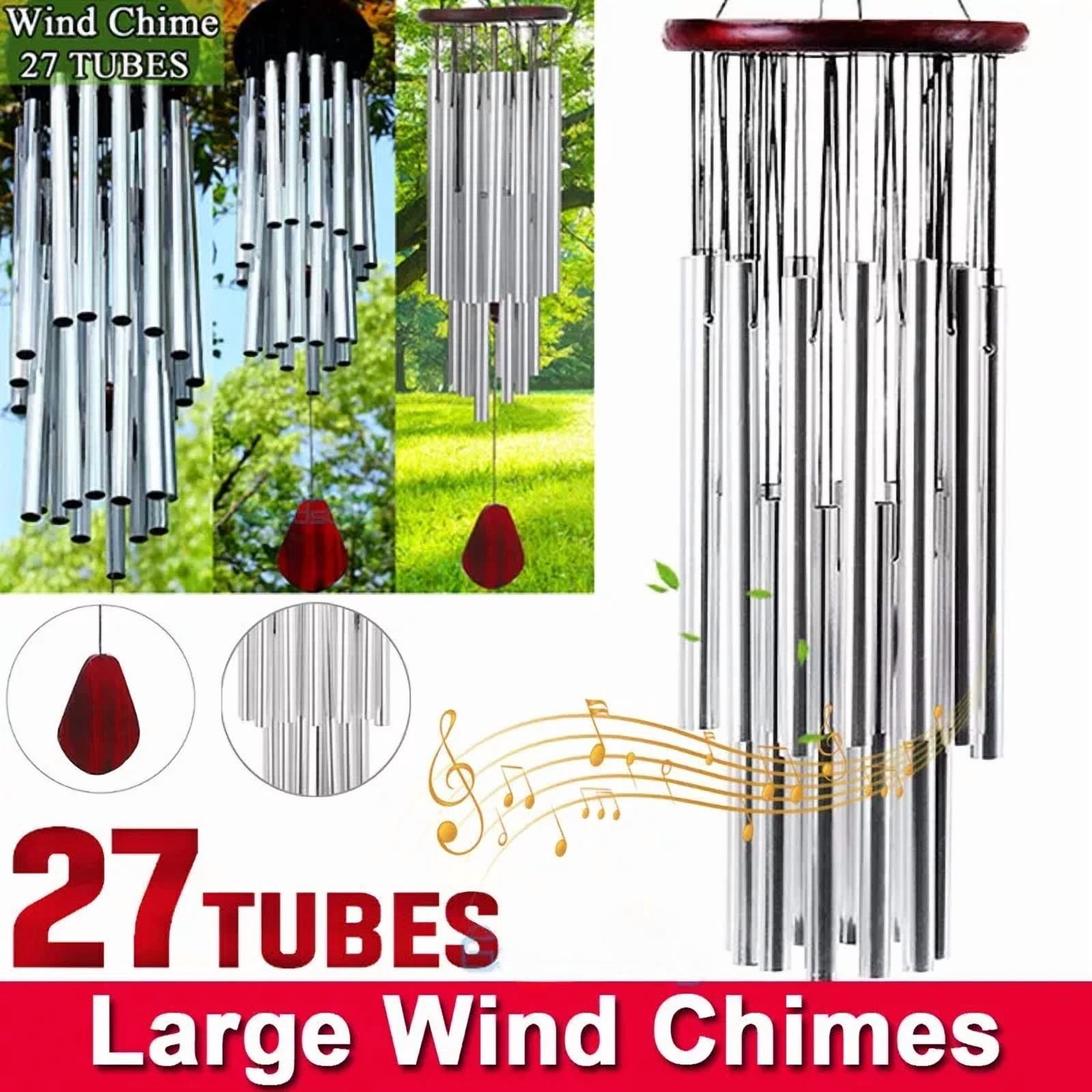 PURELY- Large 27 Tubes Windchime Chapel Bells Wind Chimes Outdoor Garden Home Decor Gift