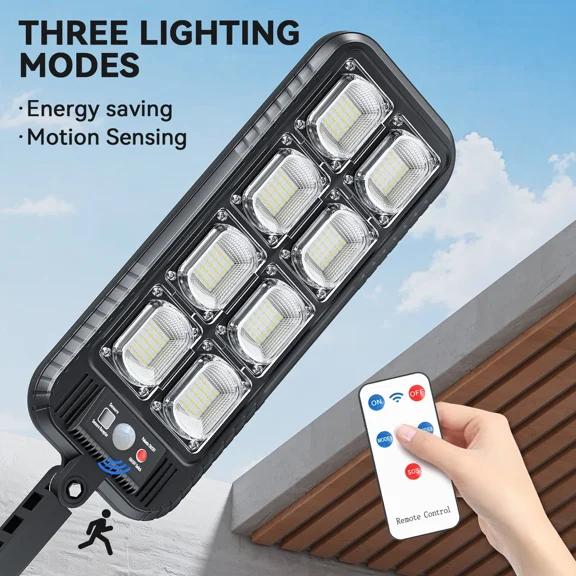 PURELY- Led Solar Light Motion Sensor 3 Modes Flood Lamp Outdoor Street Wall Yard Garden
