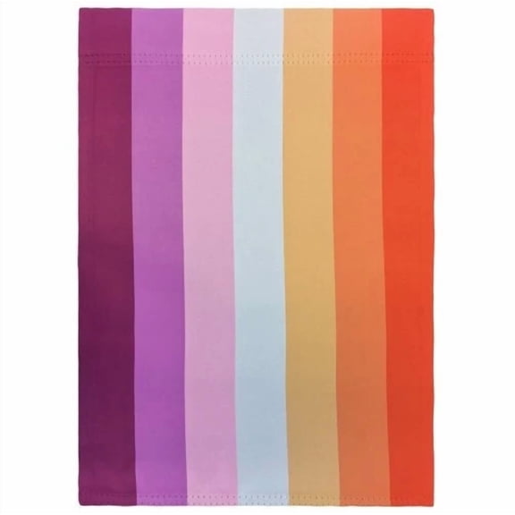 PURELY- Lesbian Garden Flag 12X18In Cute Novelty Yard Flag Lgbt Pride Flag Sunset 100D