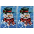 thumbnail image 1 of PURELY- Let It Snow (Snowman) 12.5"X18" Double Sided Polyester Sleeve Garden Flag, 1 of 5