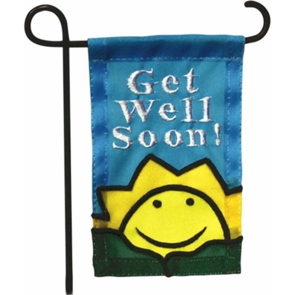 PURELY- Mini Garden Flag For Flower Pot - Get Well Soon! - Jeane'S Things