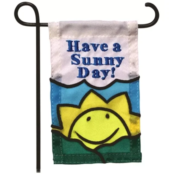 PURELY- Mini Garden Flag For Flower Pot - Have A Sunny Day! - Jeane'S Things