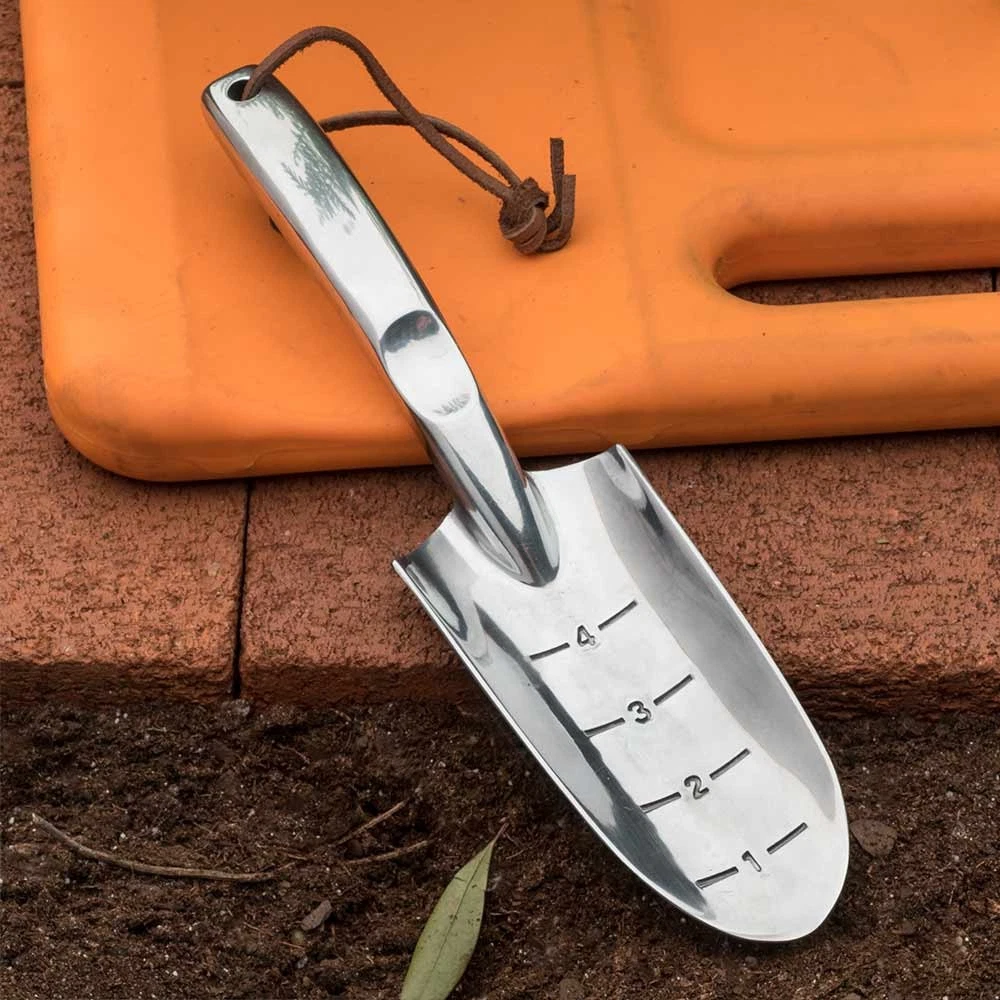 PURELY- Narrow Trowel Aluminum Hand Trowel With Ergonomic Short Handle Gardening Tool