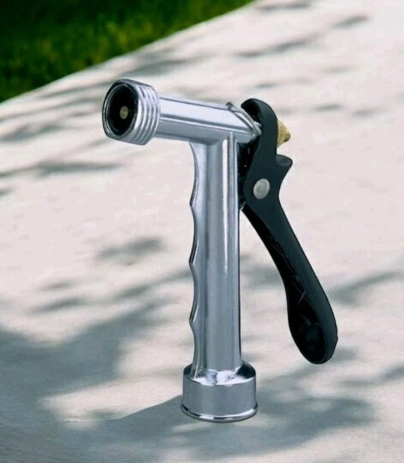 PURELY- Orbit Deluxe Adjustable Jet Stream Metal Pistol Garden Hose Nozzle