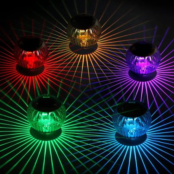 PURELY- Outdoor Solar Led Floating Lights Garden Pond Pool Lamp Rotating Color Change