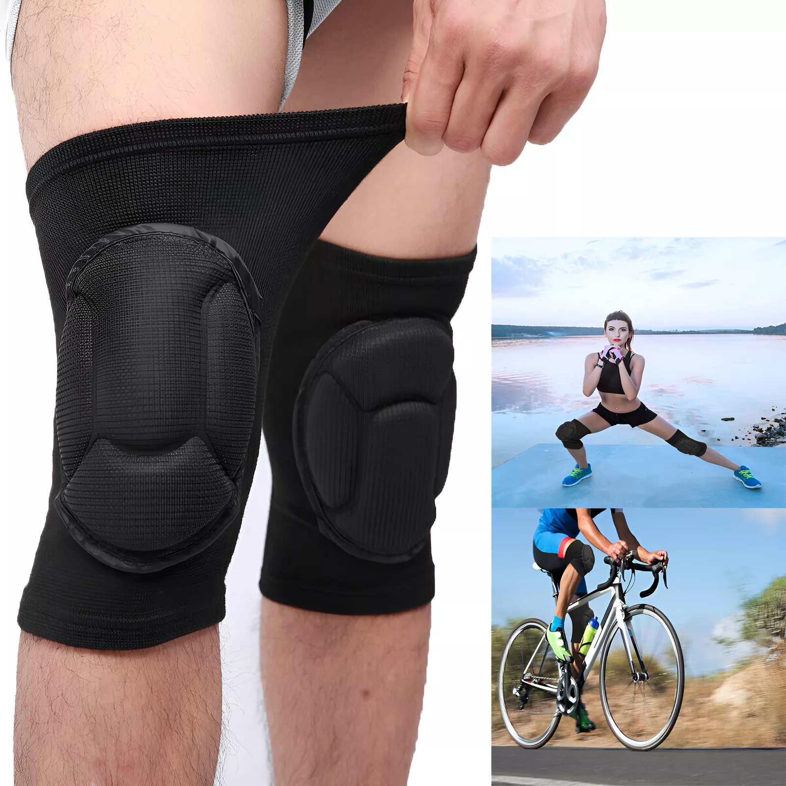 PURELY- Protective Knee Pads Safety Gear For Gardening, Construction, And Sports 1 Pair