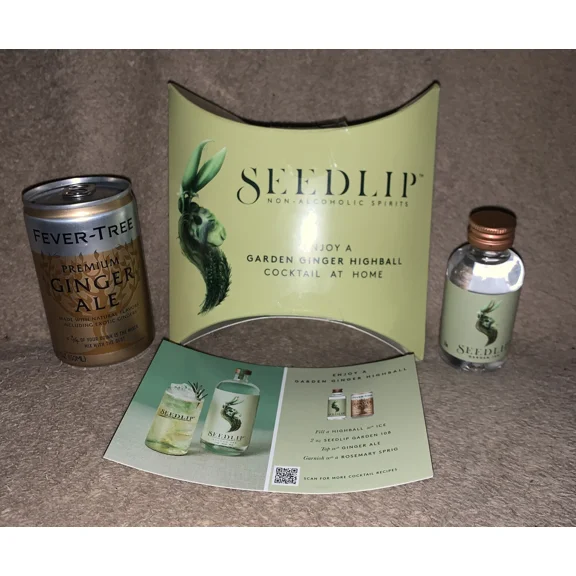 PURELY- Seedlip Garden 108 Non-Alcoholic Spirits 50Ml + Fever-Tree Premium Ginger Ale
