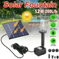 thumbnail image 1 of PURELY- Solar Water Panel Power Fountain Pump Kit Pool Garden Pond Watering Submersible, 1 of 6