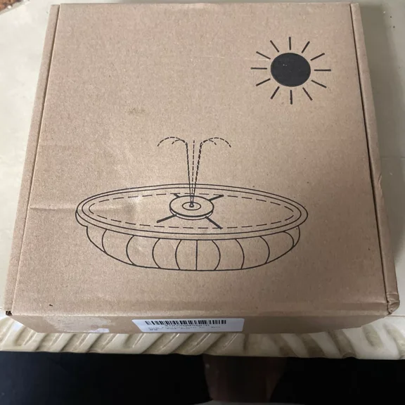 PURELY- Solar Fountain Powered Water Pump Floating Outdoor Pond Garden Pool????????