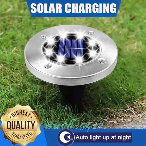 PURELY- Solar Led Underground Lights Outdoor Circular Embedded Garden Lawn Mark Lights
