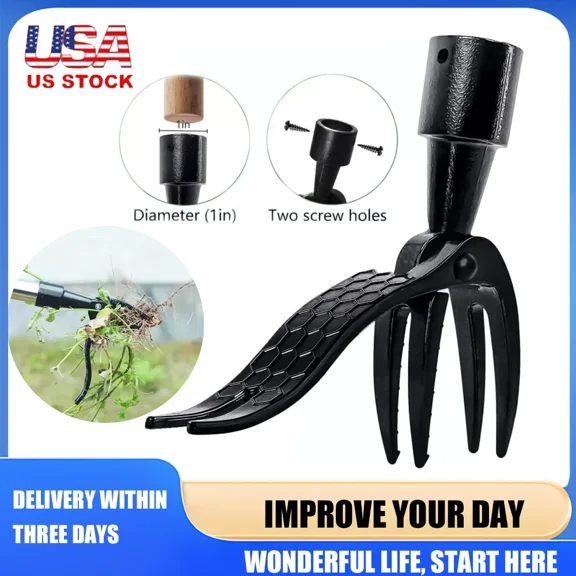 PURELY- Stand Up Weed Tool-Weeder Puller Handle Claw Garden Outdoor Root Remover Killer
