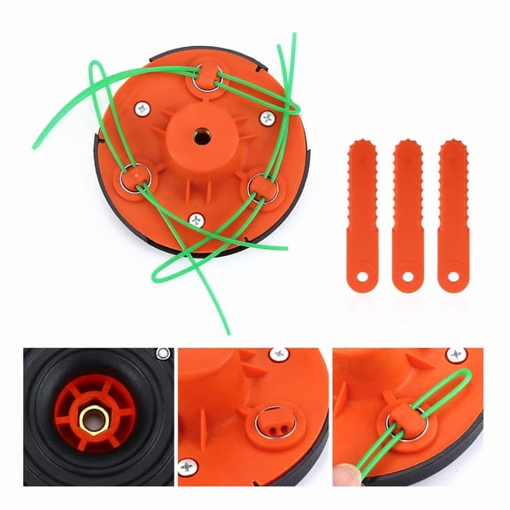 PURELY- Universal Replace Trimmer Head For Gas Electric Weedeater Weed Eater Garden Lawn