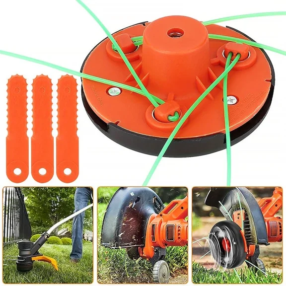 PURELY- Universal Replace Trimmer Head For Gas Electric Weedeater Weed Eater Garden Lawn