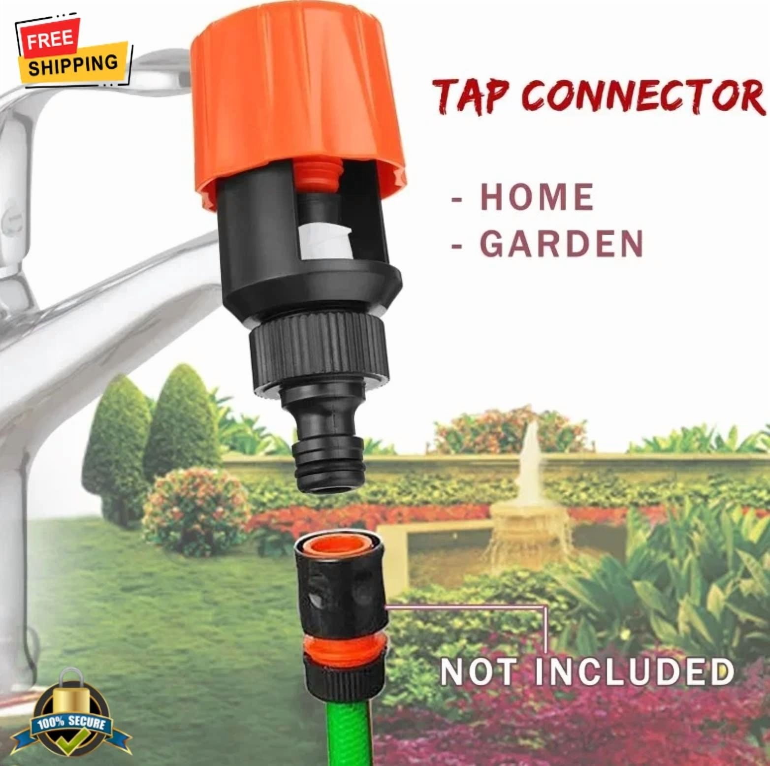 PURELY- Universal Tap Hose Pipe Adapter Quick Connect Garden Kitchen Mixer 1/2"