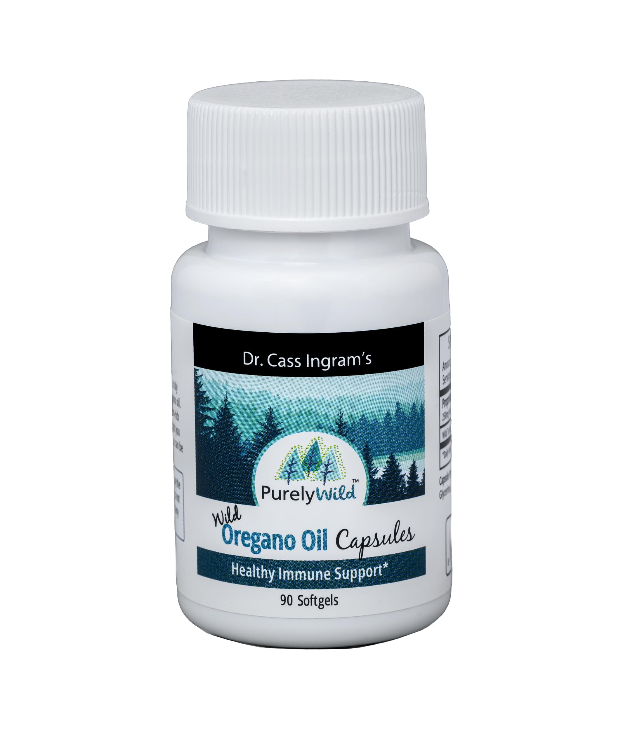 PURELY WILD Dr. Cass Ingram's Oregano Oil Gelcaps - 90 Softgels ...