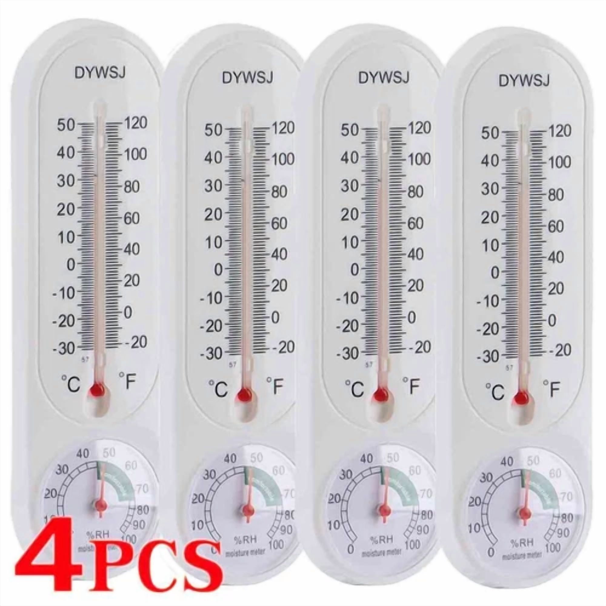 PURELY- Wall Thermometer Indoor Outdoor Mount Garden Greenhouse Home Humidity Meter Us