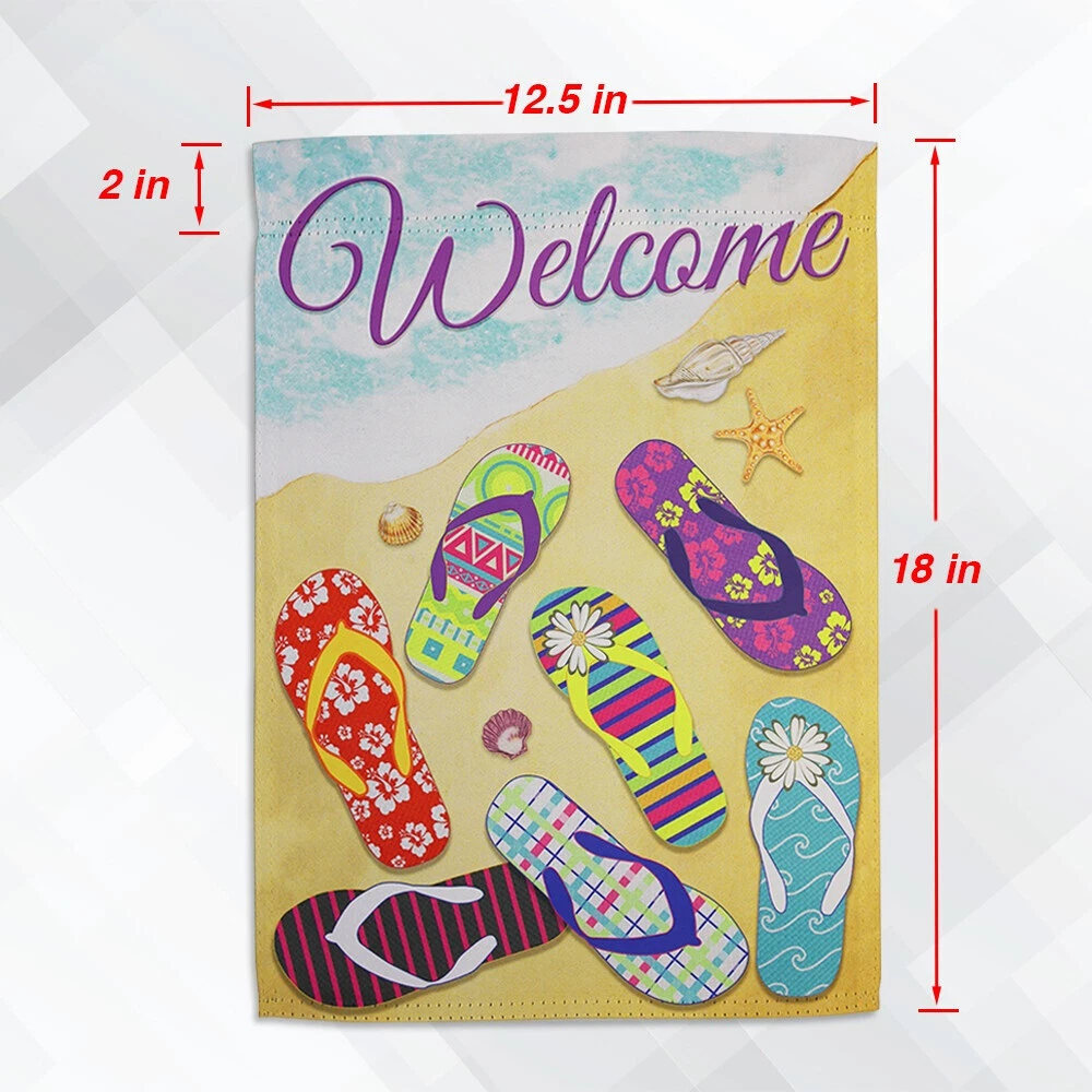 PURELY- Welcome Garden Flags 12X18In Welcome Seasonal Garden Flags Outdoor Yard Flags