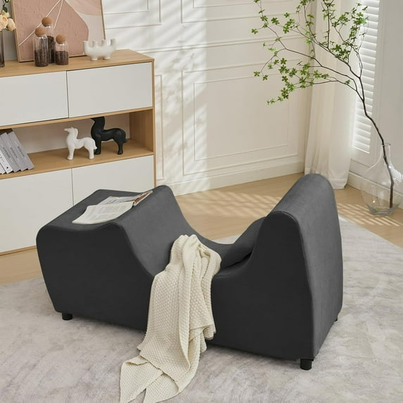 PUREMIND Chaise Lounge Chair Indoor, Ergonomic Zero Gravity Recliner with Pillow for Relaxing, Working, Reading in Living Room, Bedroom, Study Room, Office