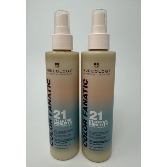 Pureology Color Fanatic 21 Essential Benefits Multi-Tasking Leave-In Spray 200ml/6.7oz (2 Pack)