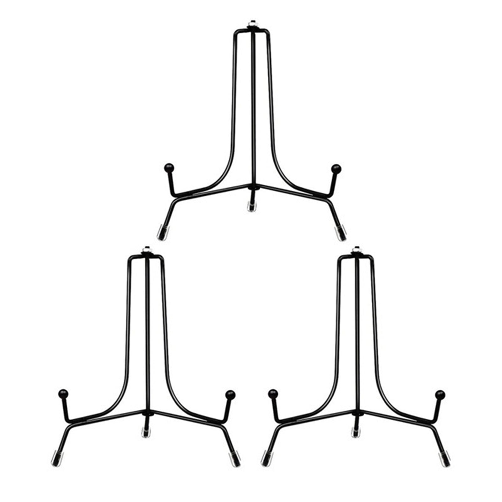 PUREOY 1/3Pcs Plate Stand Metal Picture Frame Holder High Stability