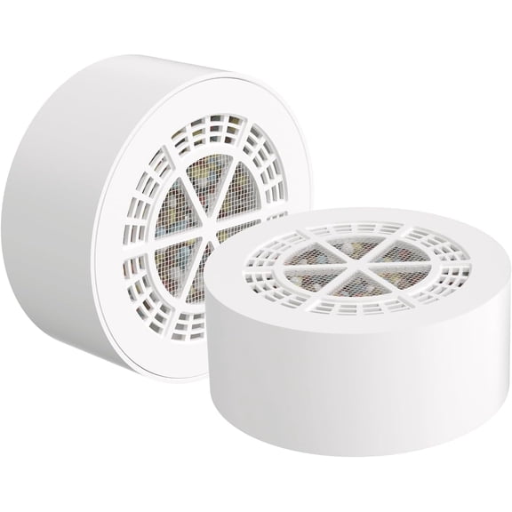 PUREPLUS Bathtub Bath Water Filter Replacement Cartridge, 8 Stages 2500 Gallons Filtration, Reduces Chlorine & Heavy Metals, Replacement for Standard Bathtub Bath Water Filter, 2PACK