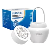 PUREPLUS Bathtub Bath Water Filter for Tub with 1 Extra Replacement Filter,11 Stages Kinder Filter,2500 Gallons Filtration,Remove Contaminants,Softer Skin & Hair, BPA Free