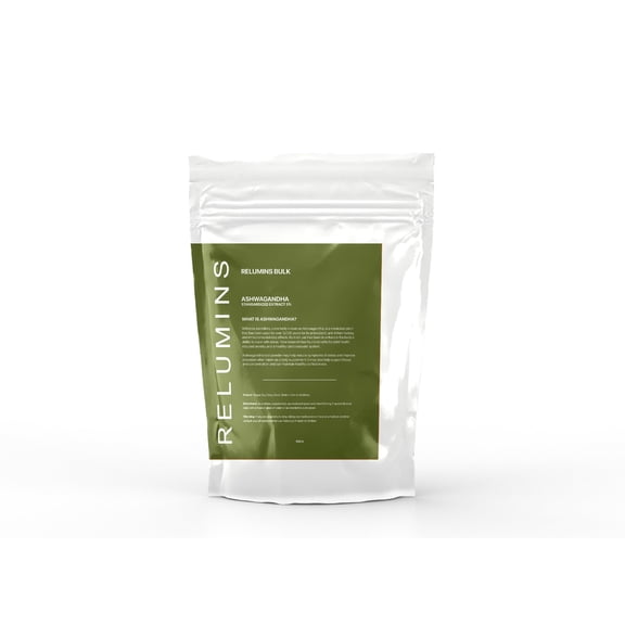 PUREPOWDER FOR RELUMINS Ashwagandha Root Extract 100g High Potency Powder for Daily Balance, Vitality & Mental Focus Plant-Based Adaptogen, Lab-Tested for Purity