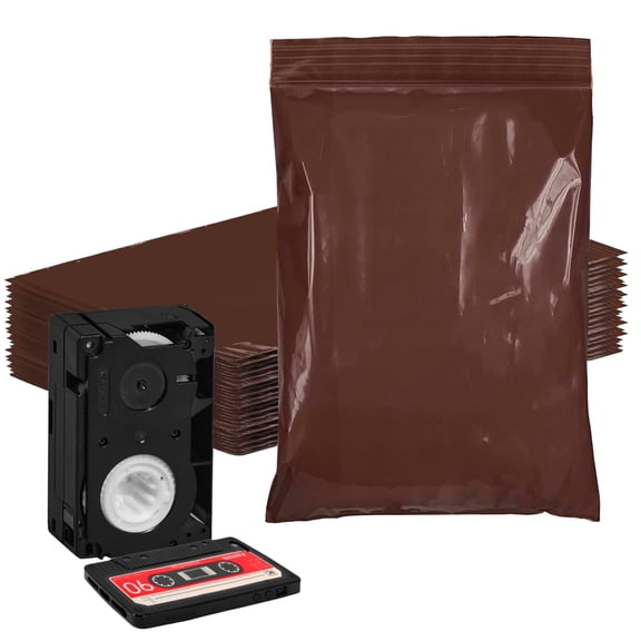 Amber Zip Bags, 3 Mil Polyethylene Reclosable, 1000 Count, 6 x 8 in