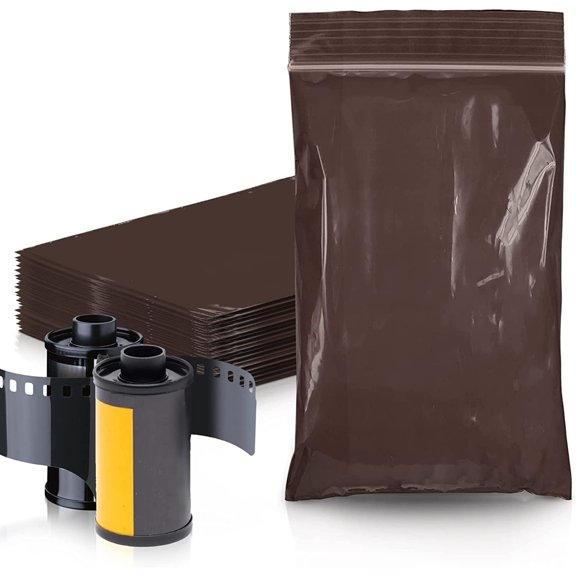 PUREVACY Amber Zip Bags Pack of 1000 Brown Poly & Plastic Pa