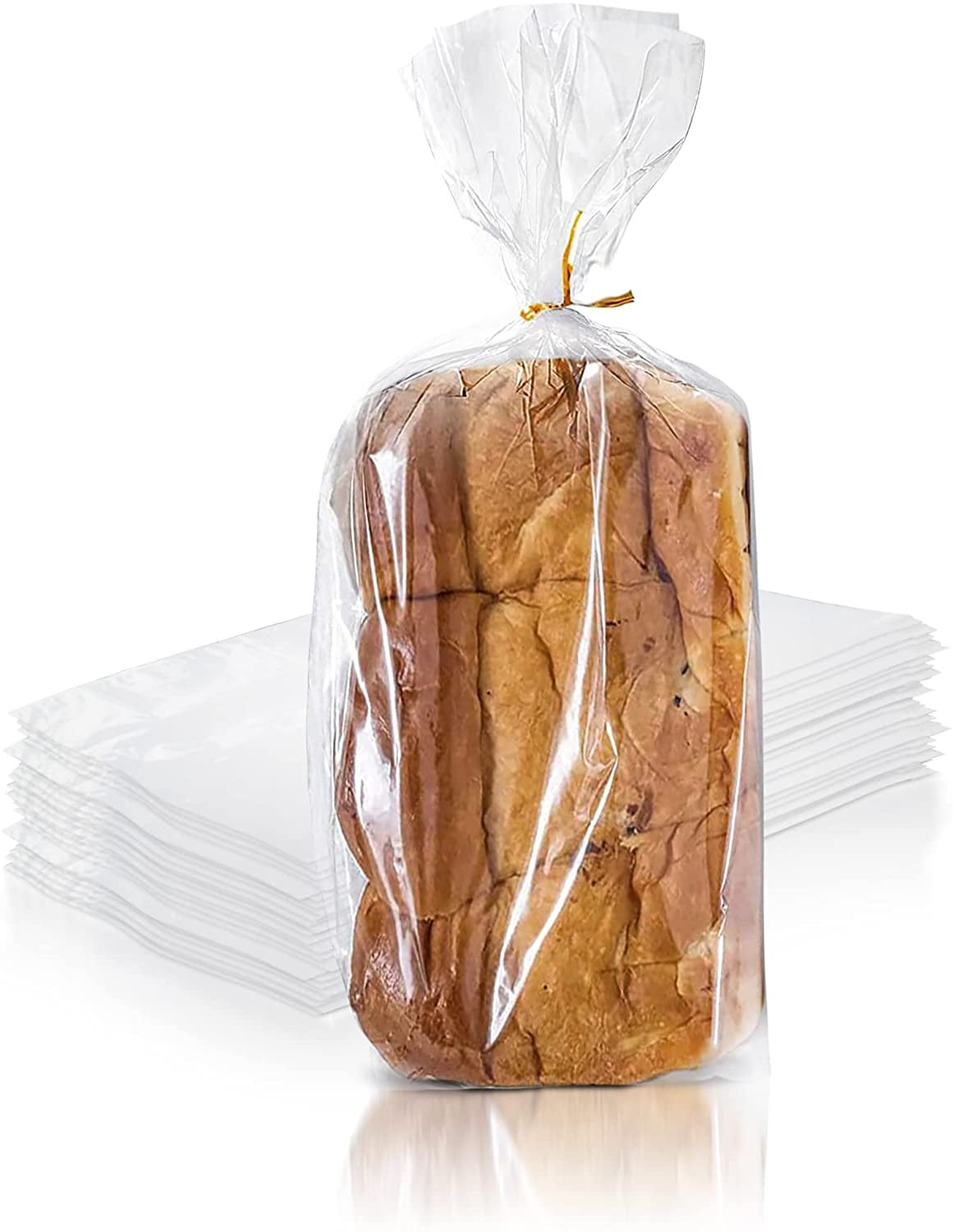 Purevacy Poly Bakery Bread Bags 5.5 x 4.75 x 19. Pack of 1000 Bread Loaf Packing Bags 5 1/2 x 4 3/4 x 19 Ultra Thin Polyethylene Bags 1 Mil Thick Poly