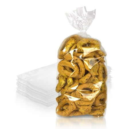 Clear Gusseted Plastic Bread Bags, 1 Mil PE Storage, 1000 Count, 5 x 3 x 15 in