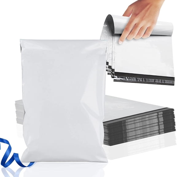 PUREVACY Poly Mailers 9 x 12. In Bulk Pack of 1000 White Pla