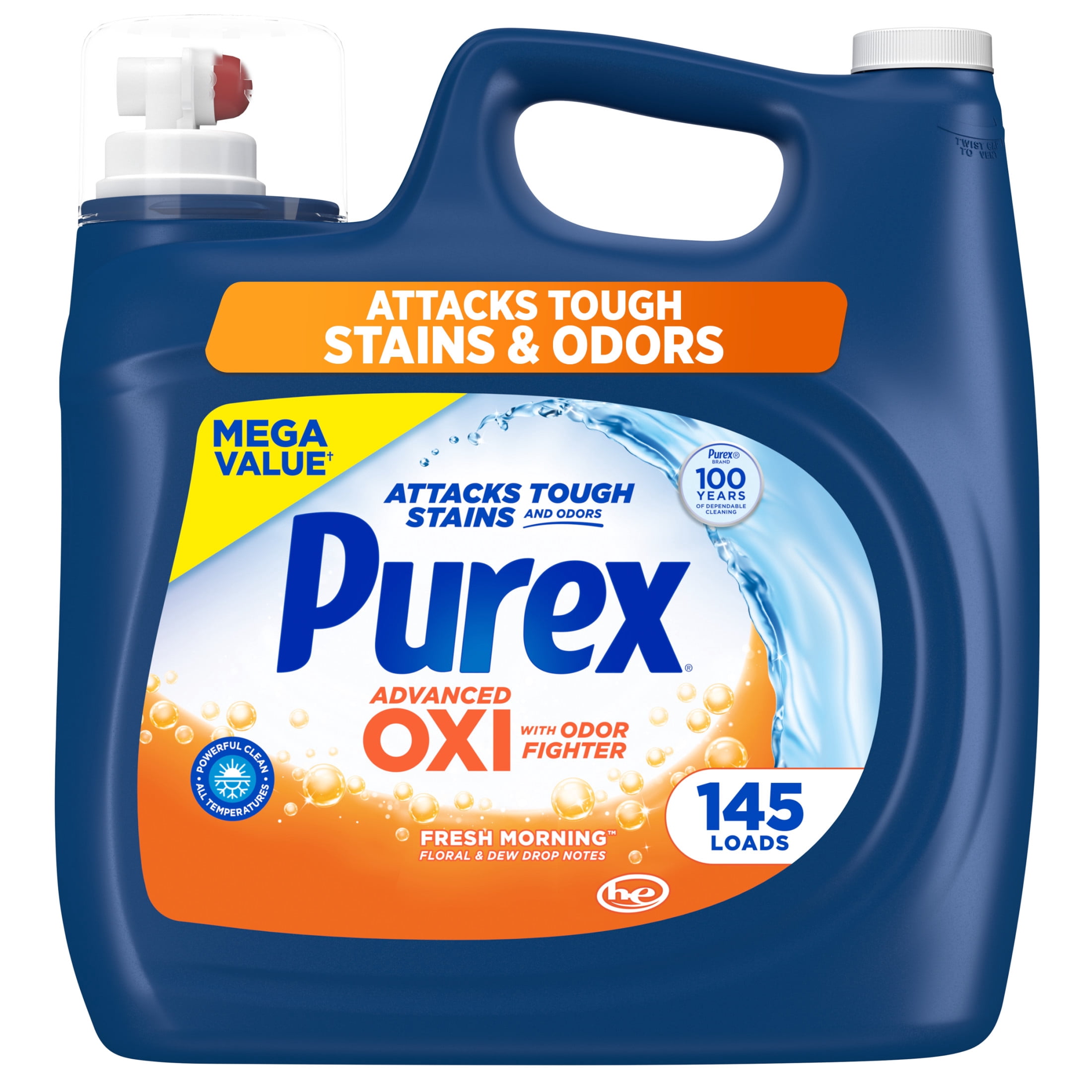 Purex Advanced Oxi with Odor Fighter, 199 fl oz, 145 loads