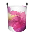 thumbnail image 1 of PUREYAH Collapsible Laundry Basket Organizer, Round Dirty Clothes Basket Storage with Handles Laundry Hamper for Bathroom Corner Dorm College, Small Size, 1 of 7