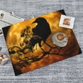 thumbnail image 1 of PUREYAH Dish Mat Drying Kitchen Mat, Microfiber Crow Night Gruesome Quick Absorbent Sink Drying Mat for Kitchen Counter 18x24 Inch, 1 of 5