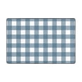 thumbnail image 1 of PUREYAH Front Door Mat Indoor Entrance, Non-Slip Washable Blue Plaid Printed Decorative Rug Carpet for Bedroom Living Room Bathroom 36"x24", 1 of 1