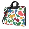 thumbnail image 1 of PUREYAH Laptop Case Bag with Compartments for Women, Cherry Raspberry Cranberry Fruit Texture Lightweight Computer Tote Bag for Men Travel Work 15.6 inch, 1 of 7