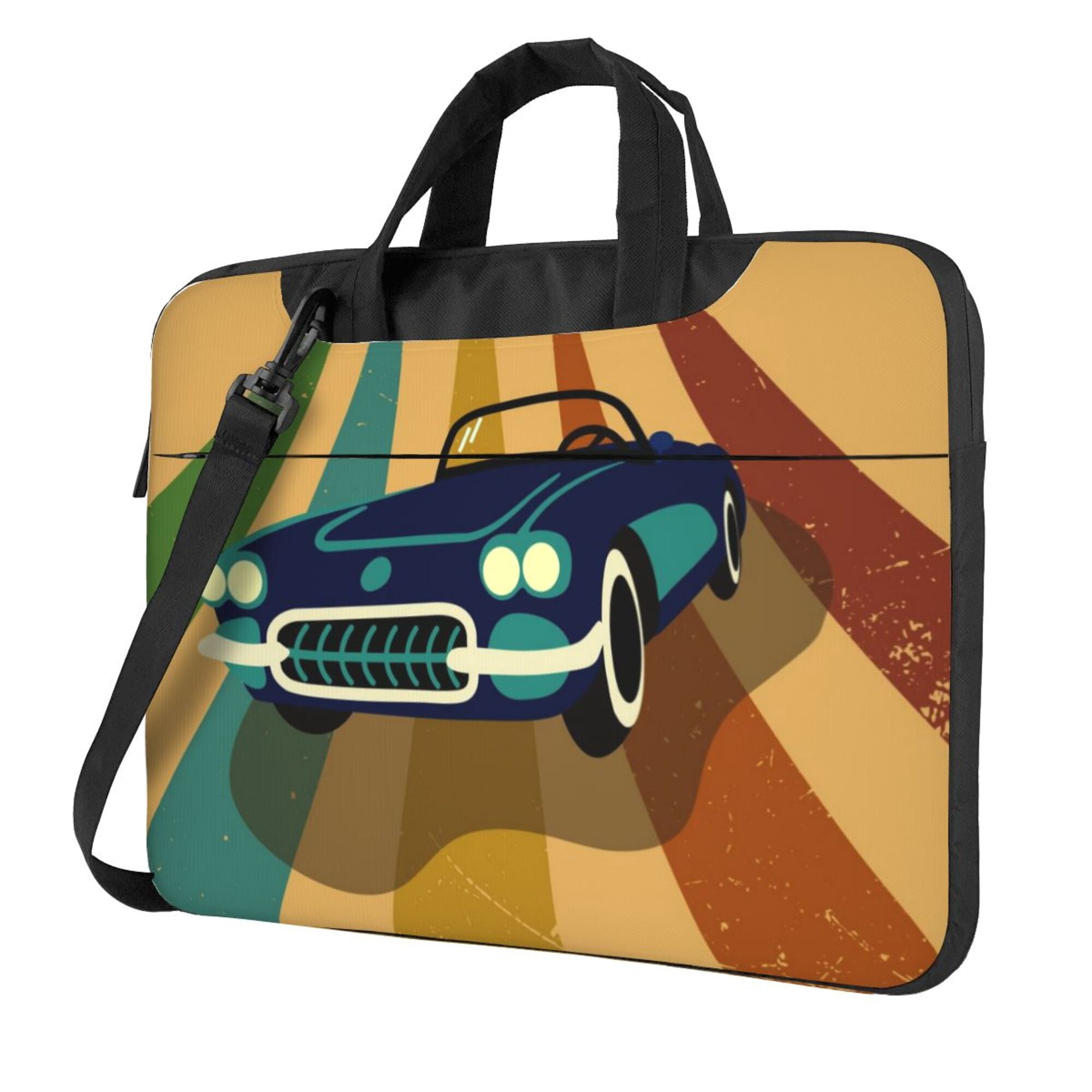 PUREYAH Laptop Case Bag with Compartments for Women, Retro Style ...