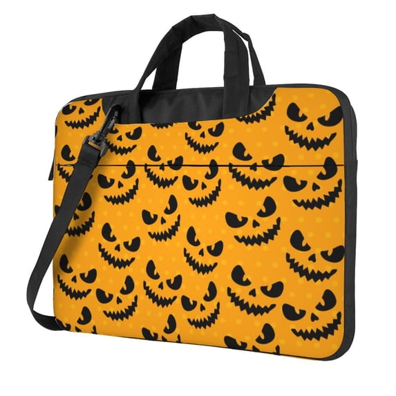 PUREYAH Laptop Case Bag with Compartments for Women, Wicked Mouth Lightweight Computer Tote Bag for Men Travel Work 14 inch