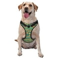 thumbnail image 1 of PUREYAH No-Pull Dog Harness, Adjustable Striped Abstract Curved Wave Reflective Oxford Vest Pet Harness for Medium Dogs, 1 of 7