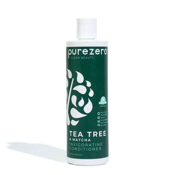 PUREZERO Tea Tree & Matcha Invigorating Conditioner, 12 oz