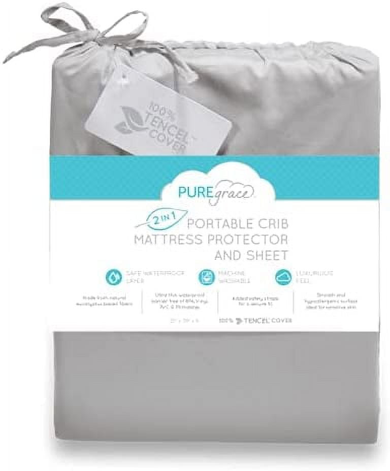PUREgrace Playard Mattress Sheet and Protector in one Made with All