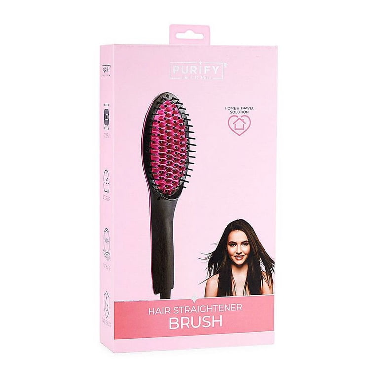 PURIFY Pro Ceramic Ionic Hair Straightener Brush for Home  display picture 3