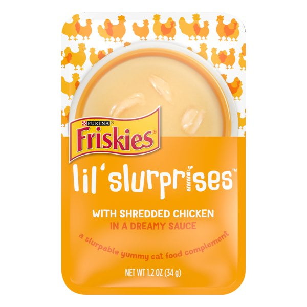 PURINA FRISKIES LIL' SLURPRISE WET CAT FOOD CHICKEN WET ENVELOPE 1.2 OUNCE