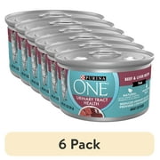 (6 pack) Purina ONE Urinary Tract Health, Soft Beef & Liver, Wet Cat Food, 3 oz Can