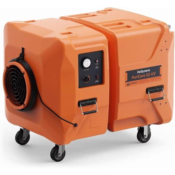 Purisystems PuriCare S2 UV Air Filtration System 2000 CFM, Commercial Air Scrubber with UV-C Light, 3 Stage Air Cleaner