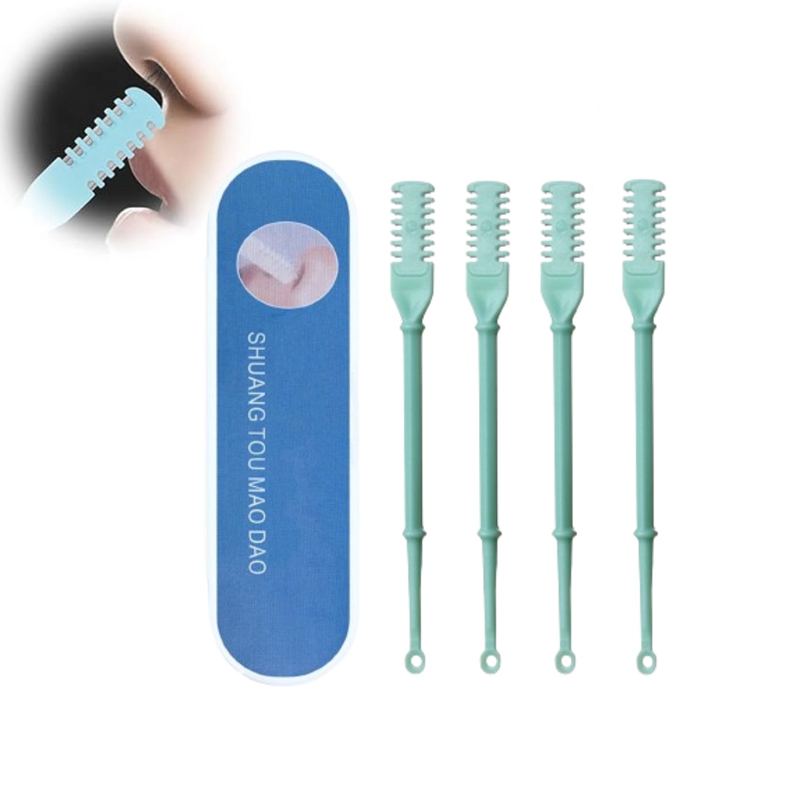 PURJKPU 2in1 Nasal Hair Cutter, 2024 Upgraded Double Sided Nose Hair Trimmer for Men Women