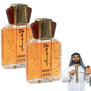 PURJKPU 2PCS Arabian Perfumes for Men,100ml Long Lasting Muslim Eau de Parfum Toilette Halal Dubai Retro Mens Fragrances Perfume Essential Oil Elegant Perfumes Arabes De Mujer Arabian Cologne